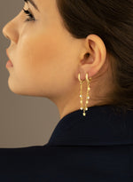 925 Sterling Silver Threader Double Hole Earrings(Zi̇nci̇ri̇ Cs40108)