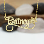 925 Sterling Silver Name Necklace With Heart