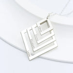 925 Sterling Silver Personalized Family Necklace