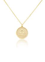 925 Sterling Silver Zodiac Coin Necklace