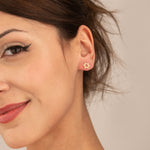925 Sterling Silver Tiny Star Of David Earrings