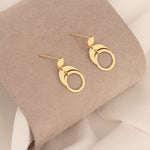 925 Sterling Silver Moon Phase Dangle Earrings