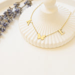 925 Sterling Silver Initial Letter Necklace With Butterfly