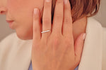 925 Sterling Silver Üstü Düz Bar Ring