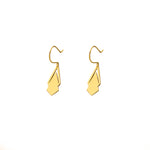 925 Sterling Silver Double Triangle Drop Earrings