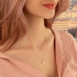 925 Sterling Silver 3 Leaf Lotus Necklace