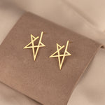 925 Sterling Silver Modern Star Earring