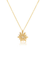 925 Sterling Silver Unique Snowflake Necklace