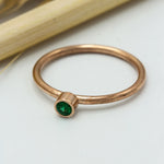 925 Sterling Silver Personalized Birthstone Ring