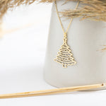 925 Sterling Silver Christmas Tree Necklace