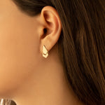 925 Sterling Silver Rank Double Earrings
