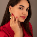 925 Sterling Silver Christmas Tree Dangle And Drope Earrings