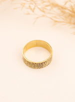 925 Sterling Silver Fingerprint Ring