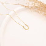 925 Sterling Silver Horseshoe Name Necklace