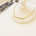 925 Sterling Silver Tag Necklace With Paperclip Chain