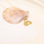 925 Sterling Silver Lotus Necklace