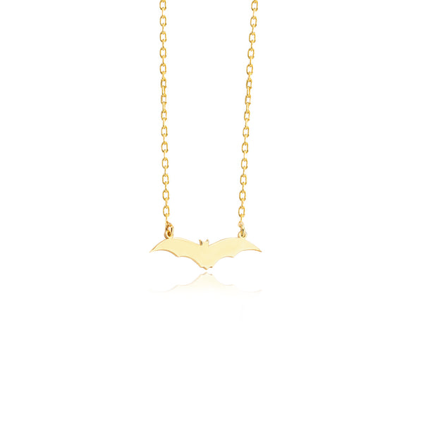 925 Sterling Silver Bat Necklace