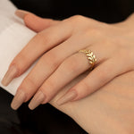 925 Sterling Silver Olive Leaf Ring