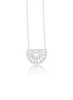 925 Sterling Silver Unique Geometric Necklace