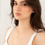 925 Sterling Silver Ringholder Neckalce