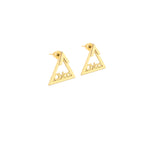 925 Sterling Silver Ear Jacket Name Earrings