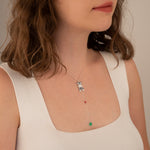 925 Sterling Silver Enamel Dog Necklace