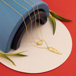 925 Sterling Silver Double Leaf Necklace
