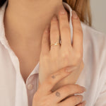 925 Sterling Silver Baguette Cut Cubic Zirconia Ring