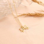 925 Sterling Silver Bowtie Necklace
