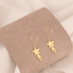 925 Sterling Silver Star Dangle Earrings