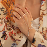 925 Sterling Silver Hand Chain Bracelet(Zi̇nci̇ri̇ Cs40108)