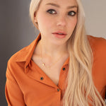 925 Sterling Silver Sideways Initials Necklace