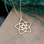 925 Sterling Silver Venus Flower Necklace
