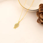 925 Sterling Silver Kazımalı Balık Necklace