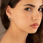 925 Sterling Silver Name Earjacket Earring