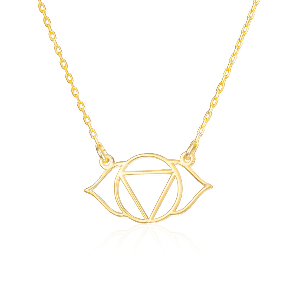 925 Sterling Silver Third Eye Chakra Necklace