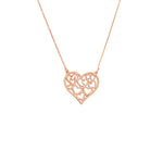 925 Sterling Silver Heart Necklace With Initials