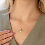 925 Sterling Silver Lotus Necklace