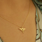 925 Sterling Silver Firefly Necklace