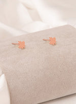 925 Sterling Silver Maple Leaf Studs