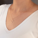 925 Sterling Silver Custom Initial Necklace