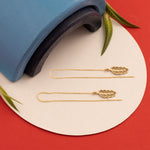 925 Sterling Silver Threader Leaf Earring