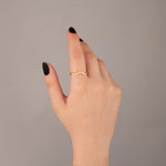 925 Sterling Silver Slalom Ring