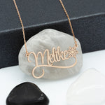 925 Sterling Silver Name Necklace With Heart