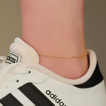 925 Sterling Silver Ankle Intermimtent Chain