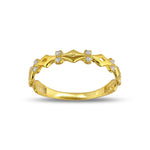 925 Sterling Silver Rhombus Diamond Ring