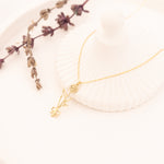 925 Sterling Silver Birth Flower Necklace,