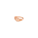 925 Sterling Silver Hexagon Signet Ring