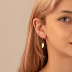 925 Sterling Silver Leaf Earrings