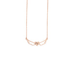 925 Sterling Silver Initial Angel Wings Love Necklace
